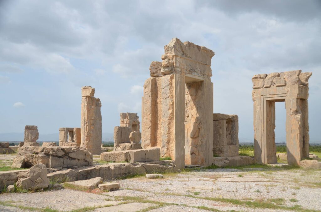 The ruins of the Palace of Xerxes, Persepolis The ruins of the Palace of Xerxes, Persepolis